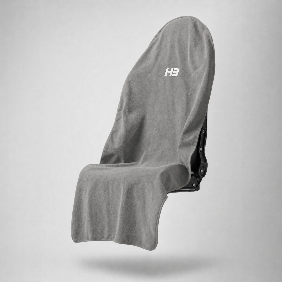 HydroBarrier waterproof seat cover in Grey, draped over a car seat